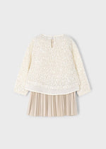 Girls Two - in - One Sequin Dress Set