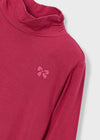 Girls Viscose Turtleneck Top – Berry Pink