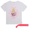 Girls White Cupcake Cotton T-Shirt (Billieblush) - CottonKids.ie - 2 year - 3 year - 4 year