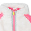 Girls White Faux Fur Coat With Hood