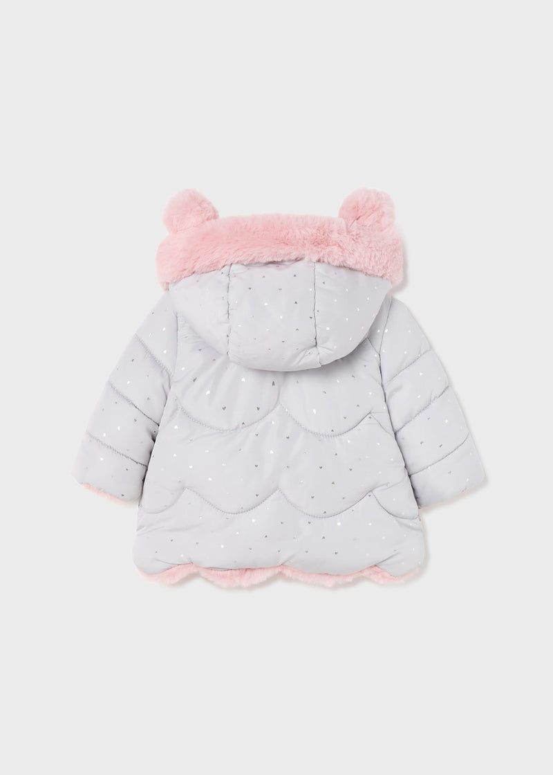 Gray Reversible Baby Coat (Mayoral)