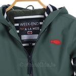 Green Waterproof Fleece - Lined Raincoat