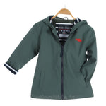 Green Waterproof Fleece - Lined Raincoat