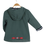 Green Waterproof Fleece - Lined Raincoat
