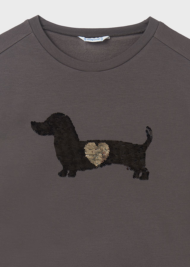 Grey Sausage Dog Sweatshirt