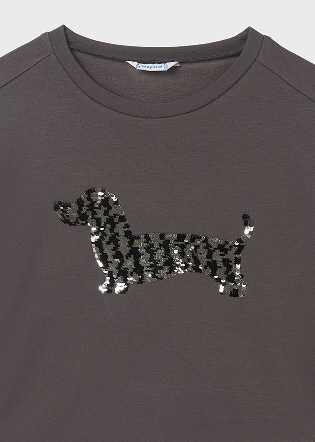 Grey Sausage Dog Sweatshirt