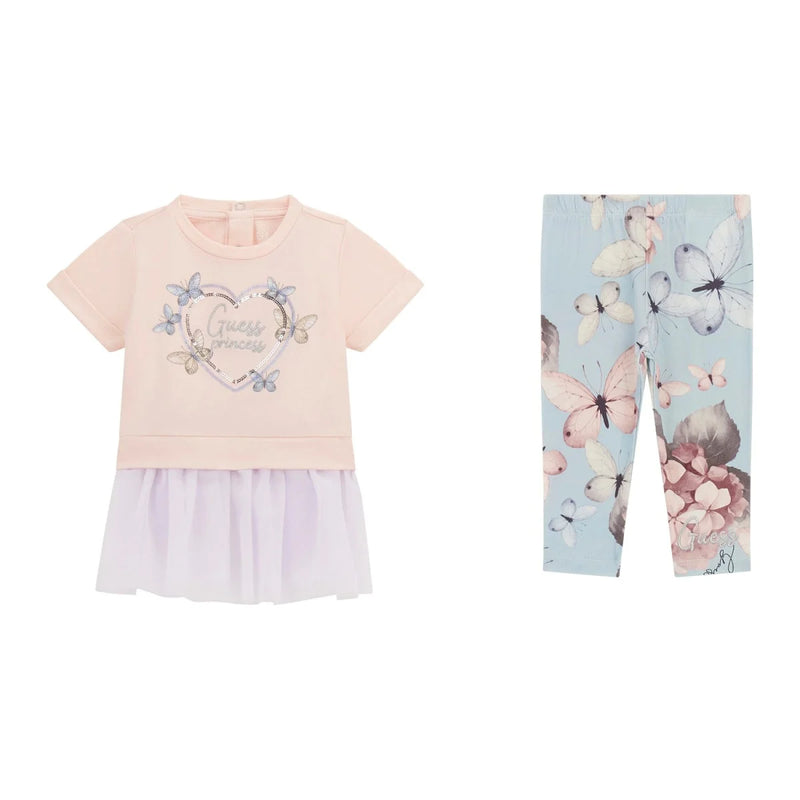 Baby Girl Butterfly Print Set