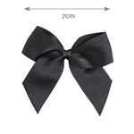 BLACK 7cm -  Hairclip With Grossgrain Bow