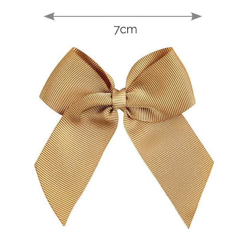 MUSTARD 7cm -  Hairclip With Grossgrain Bow