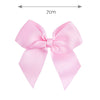 PINK 7cm - Hair Clip With Grosgrain Bow