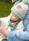 Highland Cow Baby Hat and Mittens Set