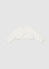 Ivory Baby Girls Cotton Bolero Cardigan (Mayoral)