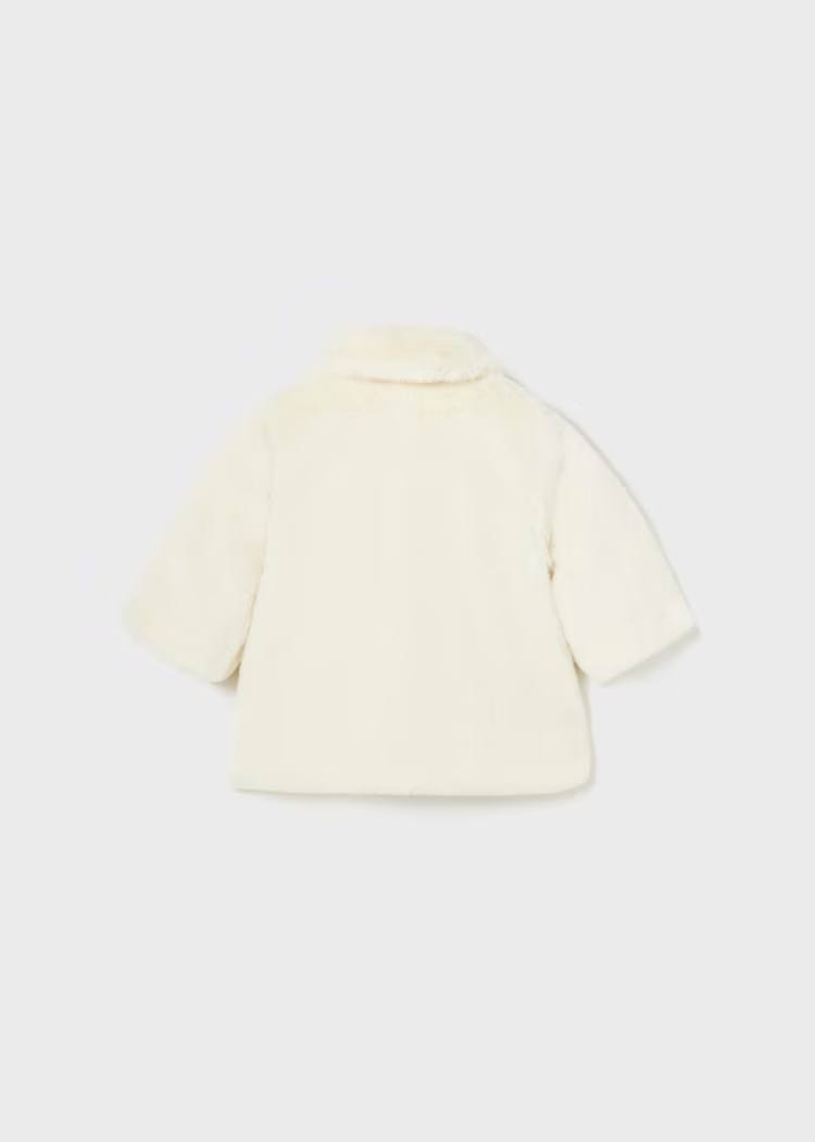 Ivory Baby Girls Faux Fur Coat (mayoral)