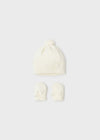 Ivory Baby Girls Hat Set (Mayoral)