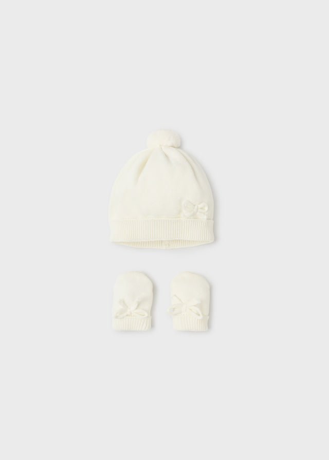 Ivory Baby Girls Hat Set (Mayoral)