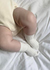 IVORY Basic Rib Cotton Short Socks (A/W)