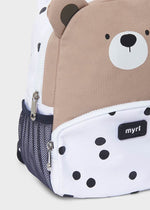 Ivory & Beige Teddy Bear Backpack (26cm)