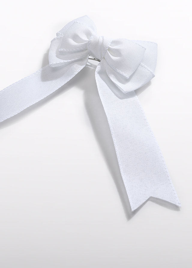 Ivory Bow Hair Clip