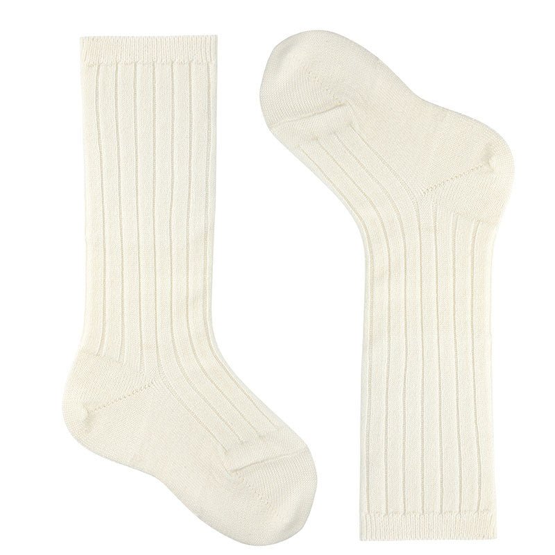 IVORY Boys Merino Wool - Blend Rib Knee Socks