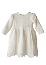 IVORY Christening Dress With Embroidered Tulle (Michelle)