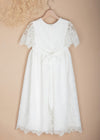 IVORY Communion Dress with Delicate Embroidery ( K18 )