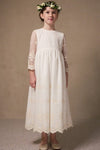 IVORY COMMUNION LACE DRESS ( K16 )