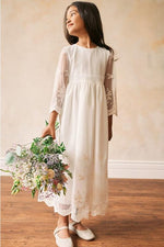 IVORY COMMUNION LACE DRESS ( K16 )