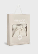 Ivory Cotton Hat & Mittens Set (Mayoral)