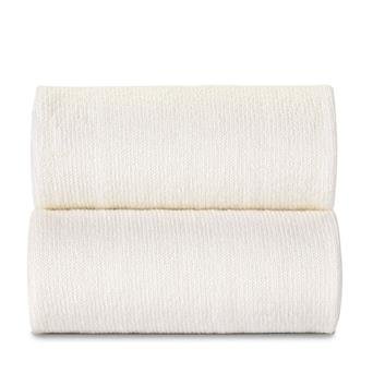 IVORY Cotton Tights with Velvet Bow (A/W)