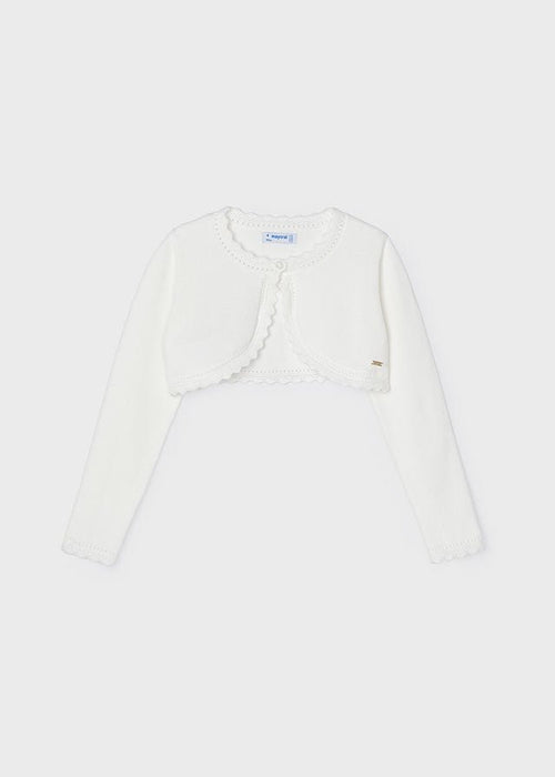 IVORY Girls Cotton Bolero Cardigan (mayoral)