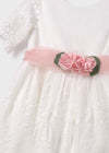 Ivory Girls Floral Tulle & Lace Dress (Abel & Lula)