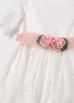 Ivory Girls Floral Tulle & Lace Dress (Abel & Lula)