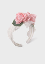 Ivory Girls Lace Rose Hairband (Abel & Lula)