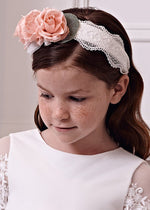 Ivory Girls Lace Rose Hairband (Abel & Lula)