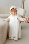 Ivory Long Sleeves Lace Christening Dress (SOFIA)