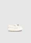 IVORY Newborn Boy Moccasin Pram Shoes