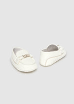 IVORY Newborn Boy Moccasin Pram Shoes