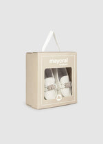 IVORY Newborn Boy Moccasin Pram Shoes