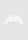 IVORY Newborn Girl Knit Bolero Cardigan