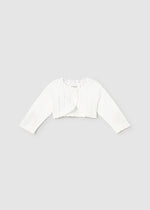 IVORY Newborn Girl Knit Bolero Cardigan