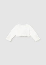 IVORY Newborn Girl Knit Bolero Cardigan