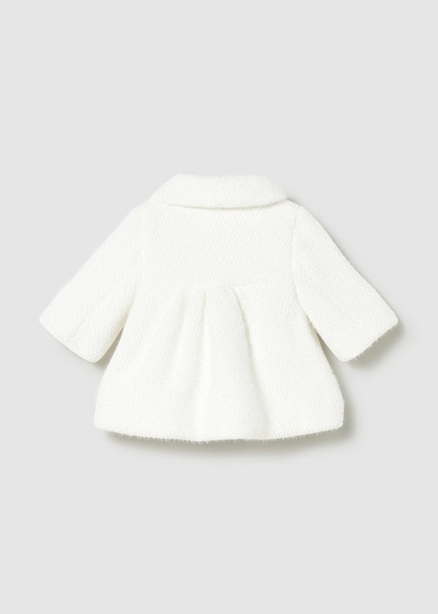 IVORY Newborn Girl Occasion Coat