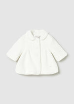 IVORY Newborn Girl Occasion Coat