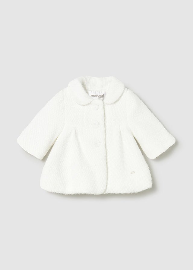 IVORY Newborn Girl Occasion Coat