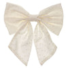 IVORY Plumeti Cotton Bow with Duckbill Clip - Large