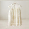 IVORY Short Sleeve Christening Dress Beads And Lace (LEYLA)