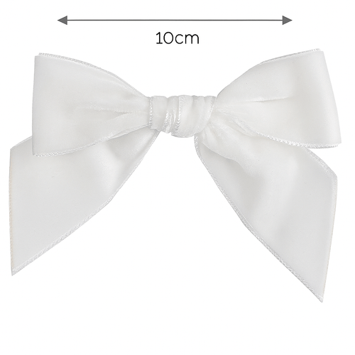 IVORY Velvet Bow Hair Clip