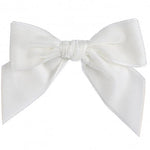 IVORY Velvet Hair Clip With Bow (10cm) (Condor)