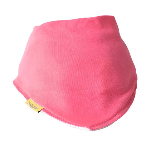 Just Bubblegum Pink Organic Cotton Bandana Bib