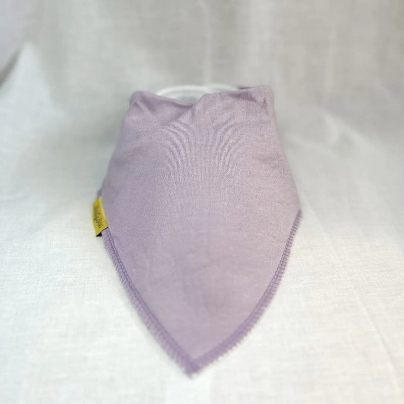 Just lilac organic cotton DribbleBoo bandana bib